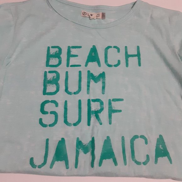 Lagaci Women's Beach Bum Surf Jamaica Short Sleeve T Shirt in Size L - Picture 3 of 4